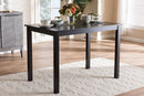Cariel Modern Espresso Brown 43-Inch Dining Table Baxton