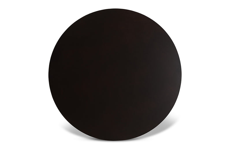 Brenna Modern and Contemporary Dark Brown Faux Leather Upholstered and Dark Brown Finished Wood 5-Piece Dining Set