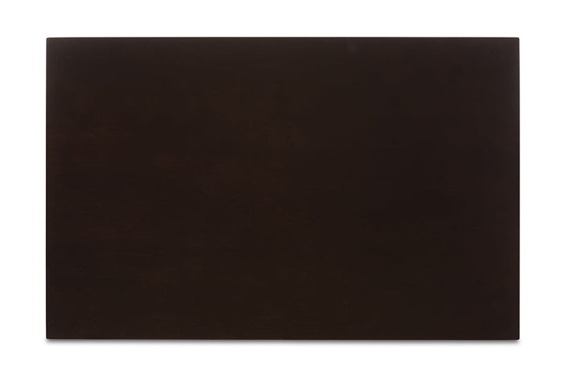 Memphis Dark Brown Faux Leather Upholstered 5-Piece Dining Set Baxton