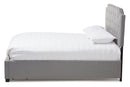 Rockford Gray Fabric Upholstered Queen Storage Bed Baxton