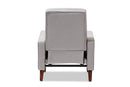 Genesis Light Gray Fabric Upholstered Lounge Chair Baxton