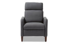 Donato Gray Fabric Upholstered Lounge Chair Baxton