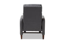 Donato Gray Fabric Upholstered Lounge Chair Baxton