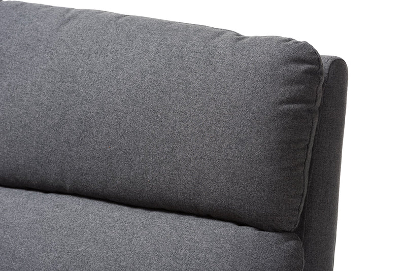 Donato Gray Fabric Upholstered Lounge Chair Baxton
