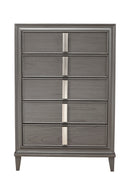 Ayala 5 Drawer Chest, Dark Grey Alpine
