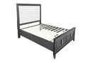 Ayala Queen Storage Footboard Platform Bed, Dark Grey Alpine