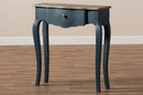 Mya Classic and Provincial Blue Spruce Finished Console Table Baxton