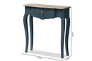 Mya Classic and Provincial Blue Spruce Finished Console Table Baxton