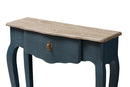 Mya Classic and Provincial Blue Spruce Finished Console Table Baxton