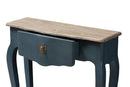 Mya Classic and Provincial Blue Spruce Finished Console Table Baxton