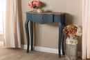 Mya Classic and Provincial Blue Spruce Finished Console Table Baxton