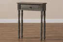Celia Country Brown Finished 1-Drawer Console Table Baxton