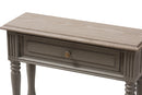 Celia Country Brown Finished 1-Drawer Console Table Baxton