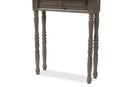 Celia Country Brown Finished 1-Drawer Console Table Baxton