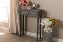 Celia Country Brown Finished 1-Drawer Console Table Baxton