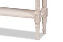 Catalina 31.5" Wide Country Whitewashed 1-Drawer Console Table Baxton