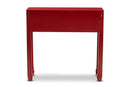 Avril Red Bronze Finished Accents 6-Drawer Console Table Baxton