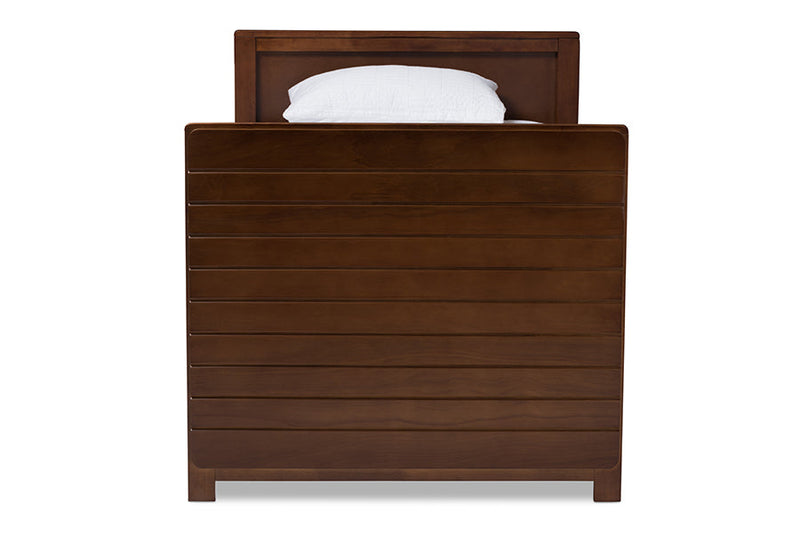 Emeline Walnut Brown-Finished Daybed w/Trundle Baxton