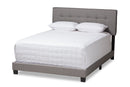Gilbert Light Gray Fabric Upholstered Full Size Bed Baxton
