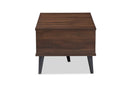 Zenon Brown and Dark Gray Coffee Table Baxton