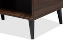 Zenon Brown and Dark Gray Coffee Table Baxton