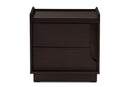 Merryn Brown Finished 2-Drawer Nightstand Baxton