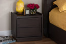 Merryn Brown Finished 2-Drawer Nightstand Baxton