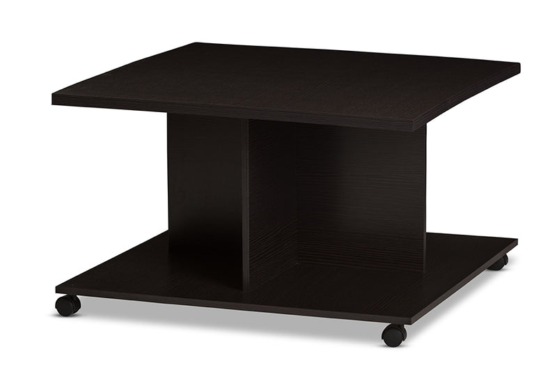 Eldon Modern and Contemporary Wenge Brown Finished Coffee Table