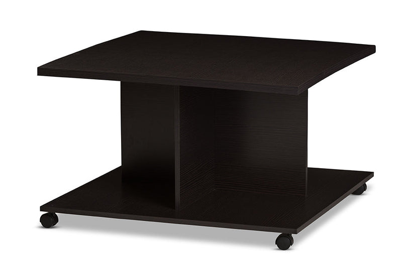 Eldon Wenge Brown Finished Coffee Table Baxton