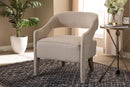 Halden Beige Fabric Upholstered Lounge Chair Baxton