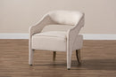 Halden Beige Fabric Upholstered Lounge Chair Baxton