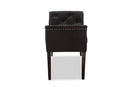 Gardwin Luxe and Black Velvet Upholstered Bench Baxton