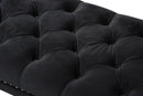 Gardwin Luxe and Black Velvet Upholstered Bench Baxton
