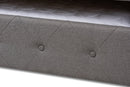 Siskal Gray Fabric Upholstered Queen Size Daybed w/Trundle Baxton