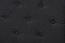 Amy Dark Gray Fabric Upholstered Queen Size Daybed Baxton