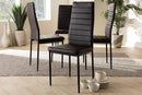 Thalia Brown Faux Leather Upholstered Dining Chair (Set of 4) Baxton