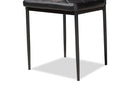 Karsen Black Faux Leather Upholstered Dining Chair (Set of 4) Baxton