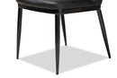 Kaia Black Faux Leather Upholstered Dining Chair (Set of 4) Baxton