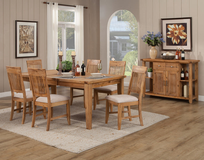 Cassidy 60" to 78" Extension Dining Table w/Butterfly Leaf, Antique Natural Alpine