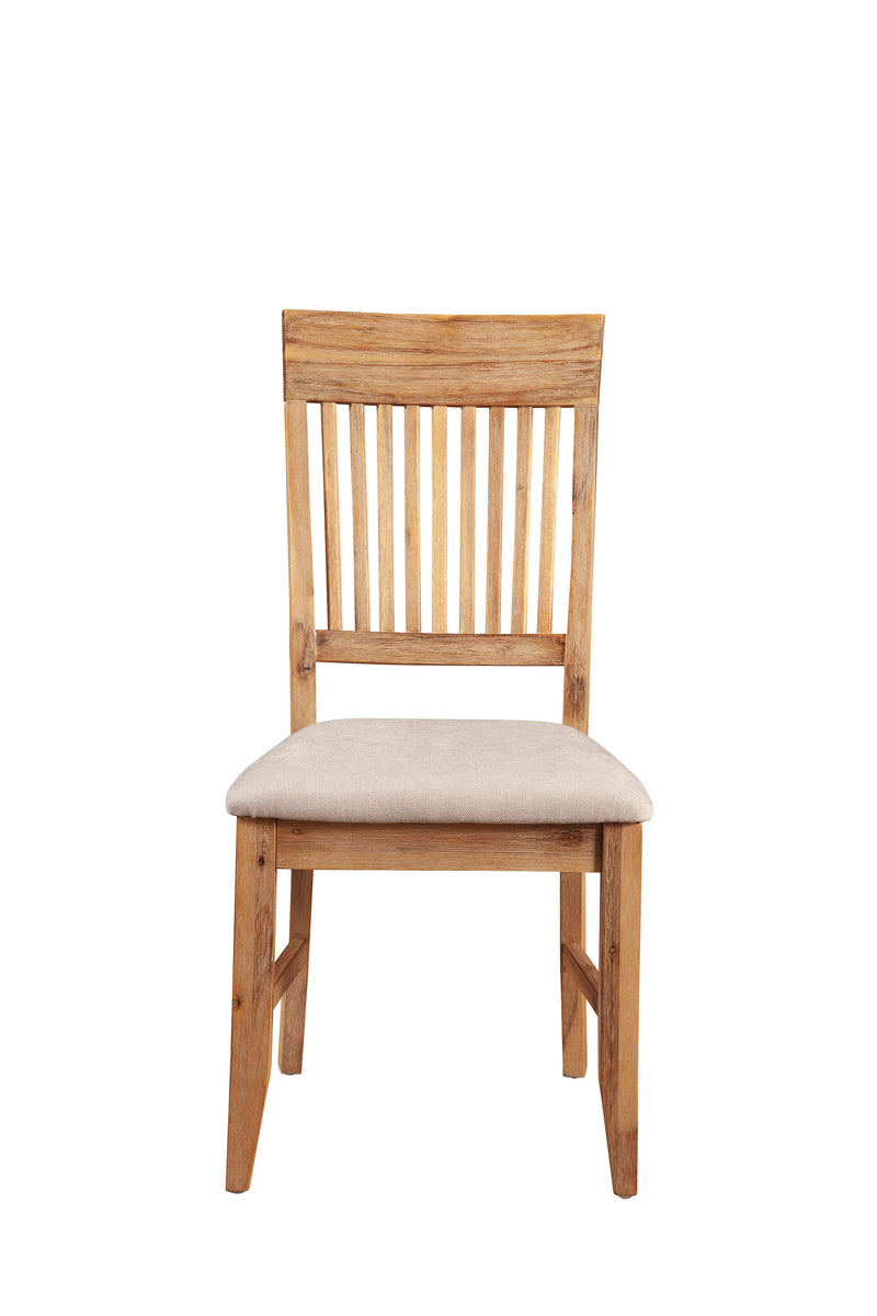 Cassidy Set of 2 Side Chair, Antique Natural