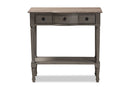 Orchard Gray Finished 1-Drawer Wood Console Table Baxton