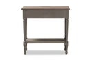 Orchard Gray Finished 1-Drawer Wood Console Table Baxton