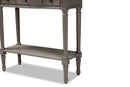 Orchard Gray Finished 1-Drawer Wood Console Table Baxton