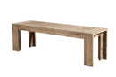 Brayden 58" Dining Bench, Antique Natural Alpine