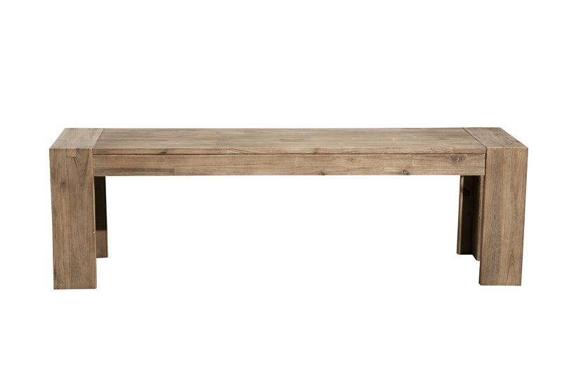 Brayden 58" Dining Bench, Antique Natural