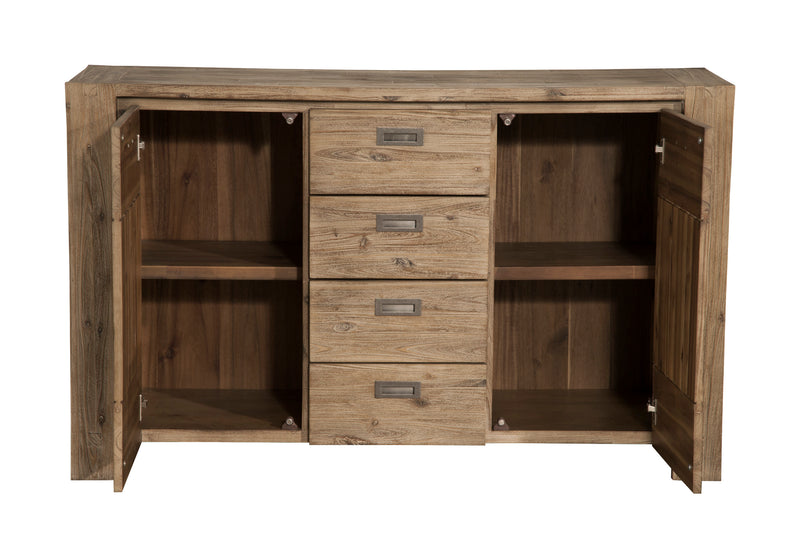 Brayden 4 Drawers & 2 Doors Sideboard, Antique Natural