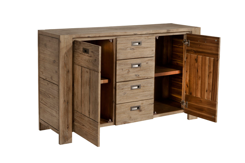 Brayden 4 Drawers & 2 Doors Sideboard, Antique Natural