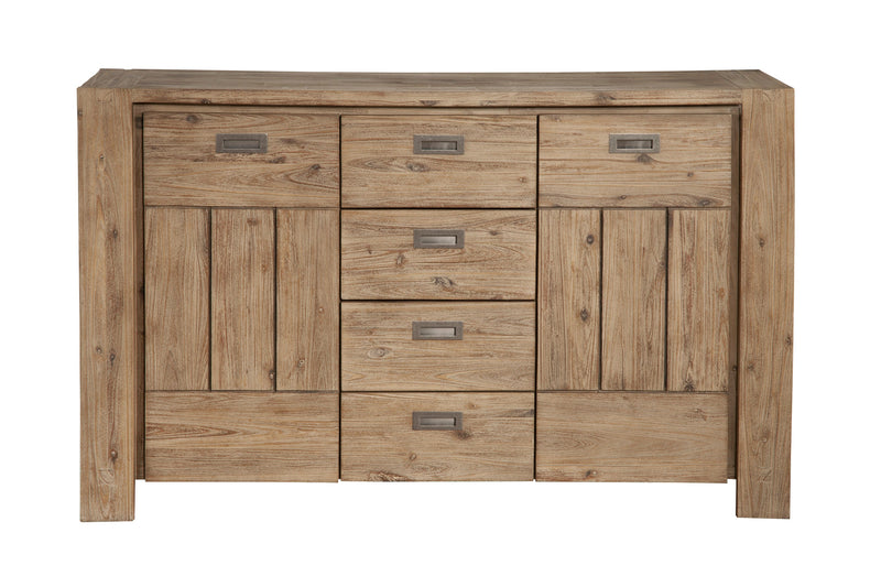 Brayden 4 Drawers & 2 Doors Sideboard, Antique Natural Alpine