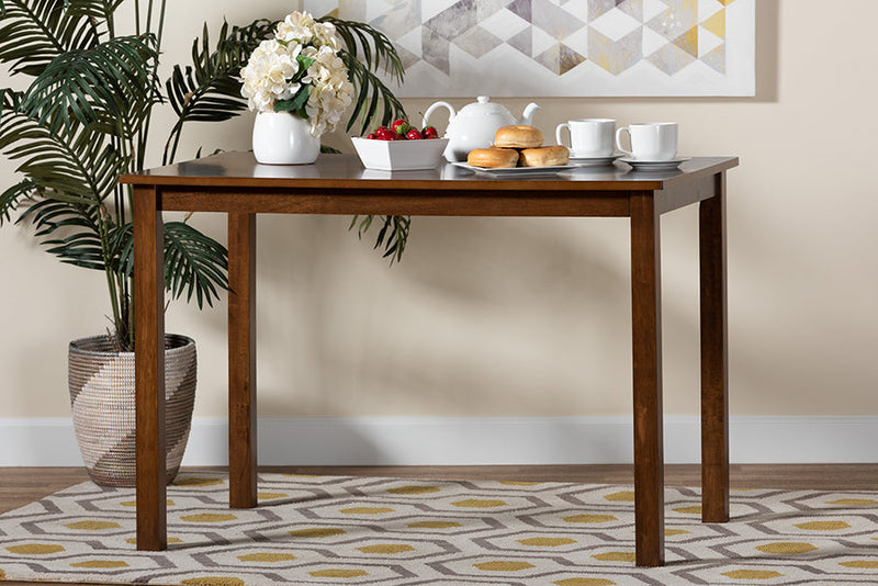 Cariel Modern Walnut Brown 43-Inch Dining Table Baxton
