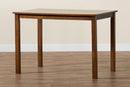 Cariel Modern Walnut Brown 43-Inch Dining Table Baxton